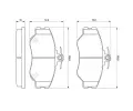 BOSCH Sada brzdovch destiek - kotouov brzda BO 0986424368, 0 986 424 368
