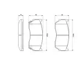 BOSCH Sada brzdovch destiek - kotouov brzda BO 0986424369, 0 986 424 369