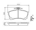 BOSCH Sada brzdovch destiek - kotouov brzda BO 0986424370, 0986424370