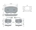 BOSCH Sada brzdovch destiek BO 0986424384, 0 986 424 384