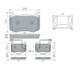 BOSCH Sada brzdovch destiek BO 0986424385, 0 986 424 385