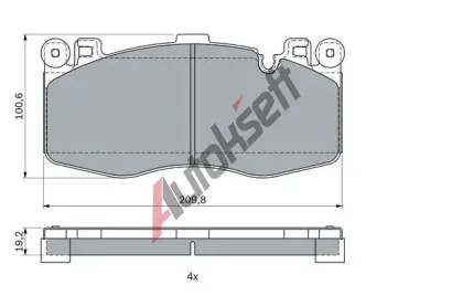 BOSCH Sada brzdovch destiek BO 0986424387, 0 986 424 387