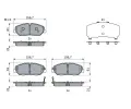 BOSCH Sada brzdových destiček BO 0986424395, 0 986 424 395