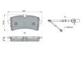BOSCH Sada brzdovch destiek BO 0986424404, 0 986 424 404