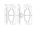 BOSCH Sada brzdovch destiek - kotouov brzda BO 0986424410, 0 986 424 410