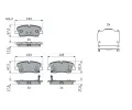 BOSCH Sada brzdov�ch desti�ek BO 0986424430, 0 986 424 430