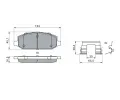 BOSCH Sada brzdovch destiek BO 0986424440, 0 986 424 440