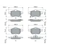 BOSCH Sada brzdovch destiek - kotouov brzda BO 0986424457, 0 986 424 457