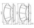 BOSCH Sada brzdovch destiek - kotouov brzda ‐ BO 0986424466