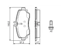 BOSCH Sada brzdovch destiek - kotouov brzda BO 0986424470, 0986424470