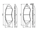 BOSCH Sada brzdovch destiek - kotouov brzda BO 0986424474, 0 986 424 474