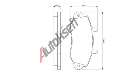 BOSCH Sada brzdovch destiek - kotouov brzda BO 0986424480, 0 986 424 480