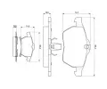 BOSCH Sada brzdovch destiek - kotouov brzda BO 0986424488, 0 986 424 488