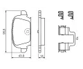 BOSCH Sada brzdovch destiek - kotouov brzda BO 0986424528, 0 986 424 528