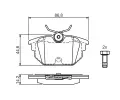 BOSCH Sada brzdovch destiek - kotouov brzda BO 0986424545, 0986424545