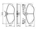 BOSCH Sada brzdovch destiek - kotouov brzda BO 0986424556, 0986424556