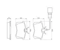 BOSCH Sada brzdovch destiek - kotouov brzda BO 0986424559, 0 986 424 559