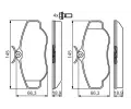 BOSCH Sada brzdovch destiek - kotouov brzda BO 0986424565, 0986424565