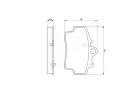 BOSCH Sada brzdovch destiek - kotouov brzda BO 0986424570, 0986424570