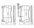 BOSCH Sada brzdovch destiek - kotouov brzda BO 0986424577, 0986424577