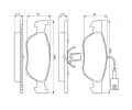 BOSCH Sada brzdovch destiek - kotouov brzda BO 0986424593, 0986424593