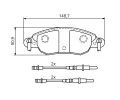 BOSCH Sada brzdovch destiek - kotouov brzda BO 0986424598, 0986424598