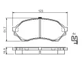 BOSCH Sada brzdovch destiek - kotouov brzda BO 0986424610, 0 986 424 610