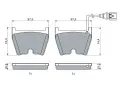 BOSCH Sada brzdovch destiek BO 0986424613, 0 986 424 613