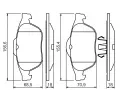 BOSCH Sada brzdovch destiek - kotouov brzda BO 0986424616, 0986424616