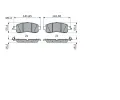 BOSCH Sada brzdovch destiek BO 0986424638, 0 986 424 638