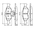 BOSCH Sada brzdovch destiek - kotouov brzda BO 0986424645, 0 986 424 645