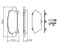 BOSCH Sada brzdovch destiek - kotouov brzda BO 0986424650, 0 986 424 650