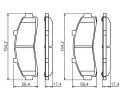 BOSCH Sada brzdovch destiek - kotouov brzda BO 0986424656, 0986424656