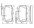 BOSCH Sada brzdovch destiek - kotouov brzda BO 0986424658, 0986424658