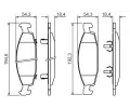 BOSCH Sada brzdovch destiek - kotouov brzda BO 0986424666, 0 986 424 666