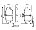 BOSCH Sada brzdovch destiek - kotouov brzda BO 0986424672, 0 986 424 672