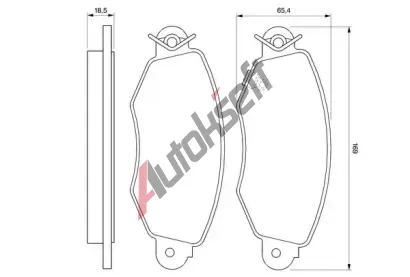 BOSCH Sada brzdovch destiek - kotouov brzda BO 0986424691, 0986424691