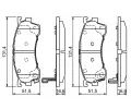 BOSCH Sada brzdovch destiek - kotouov brzda BO 0986424694, 0986424694