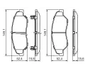 BOSCH Sada brzdovch destiek - kotouov brzda BO 0986424696, 0986424696