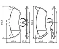 BOSCH Sada brzdovch destiek - kotouov brzda BO 0986424708, 0986424708