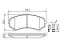 BOSCH Sada brzdovch destiek - kotouov brzda BO 0986424709, 0 986 424 709