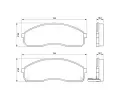 BOSCH Sada brzdovch destiek - kotouov brzda BO 0986424714, 0 986 424 714