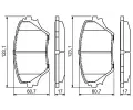 BOSCH Sada brzdovch destiek - kotouov brzda BO 0986424719, 0 986 424 719