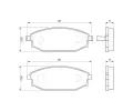 BOSCH Sada brzdovch destiek - kotouov brzda BO 0986424727, 0986424727