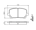 BOSCH Sada brzdovch destiek - kotouov brzda BO 0986424761, 0 986 424 761