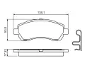 BOSCH Sada brzdovch destiek - kotouov brzda BO 0986424770, 0 986 424 770