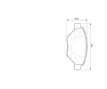 BOSCH Sada brzdovch destiek - kotouov brzda BO 0986424774, 0 986 424 774