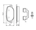 BOSCH Sada brzdovch destiek - kotouov brzda BO 0986424775, 0 986 424 775