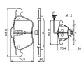 BOSCH Sada brzdovch destiek - kotouov brzda BO 0986424777, 0 986 424 777