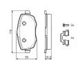 BOSCH Sada brzdovch destiek - kotouov brzda BO 0986424792, 0986424792